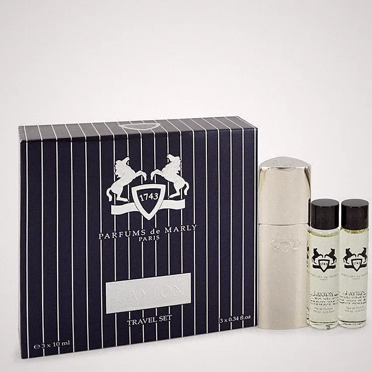 Layton Royal Essence By Parfums De Marly Three EDP Travel Set 3x0.34oz/10ml Men