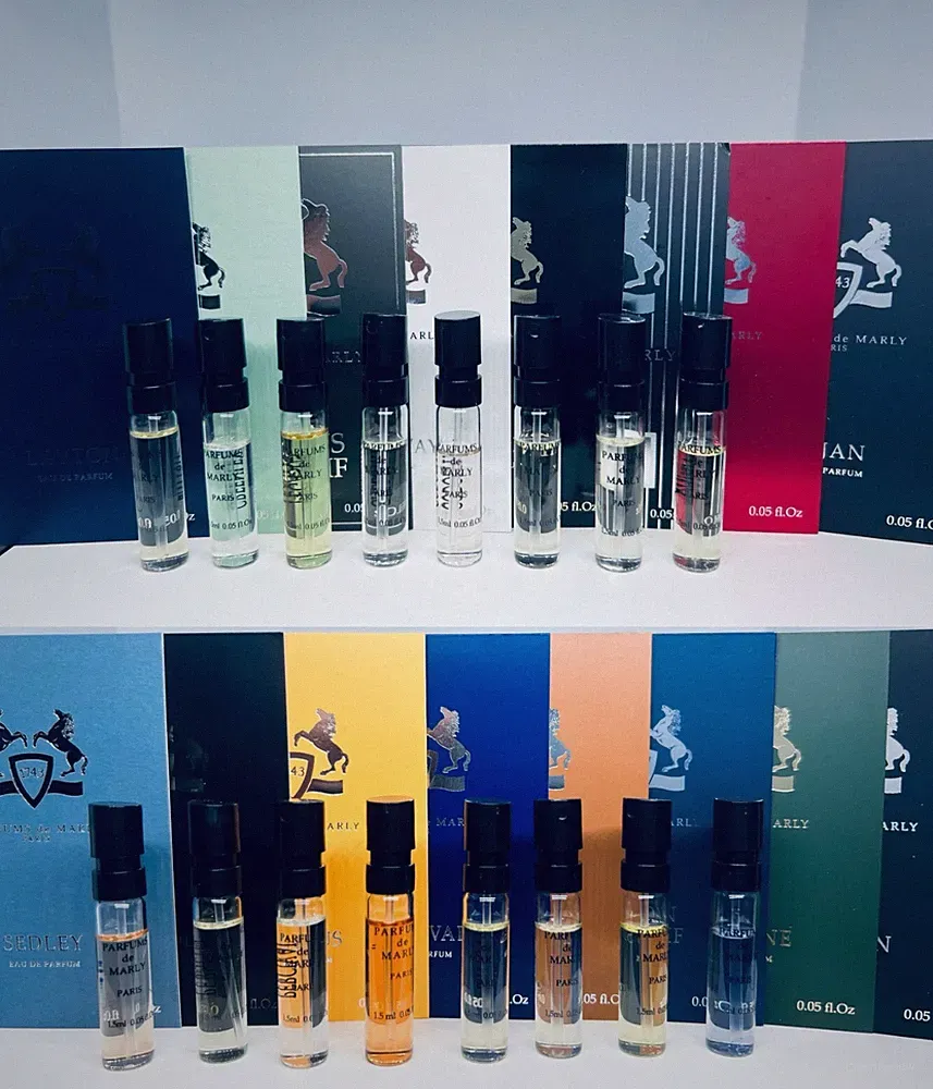 Parfums De Marly Cologne Collection For Men Sample Vials Spray 16pc Set