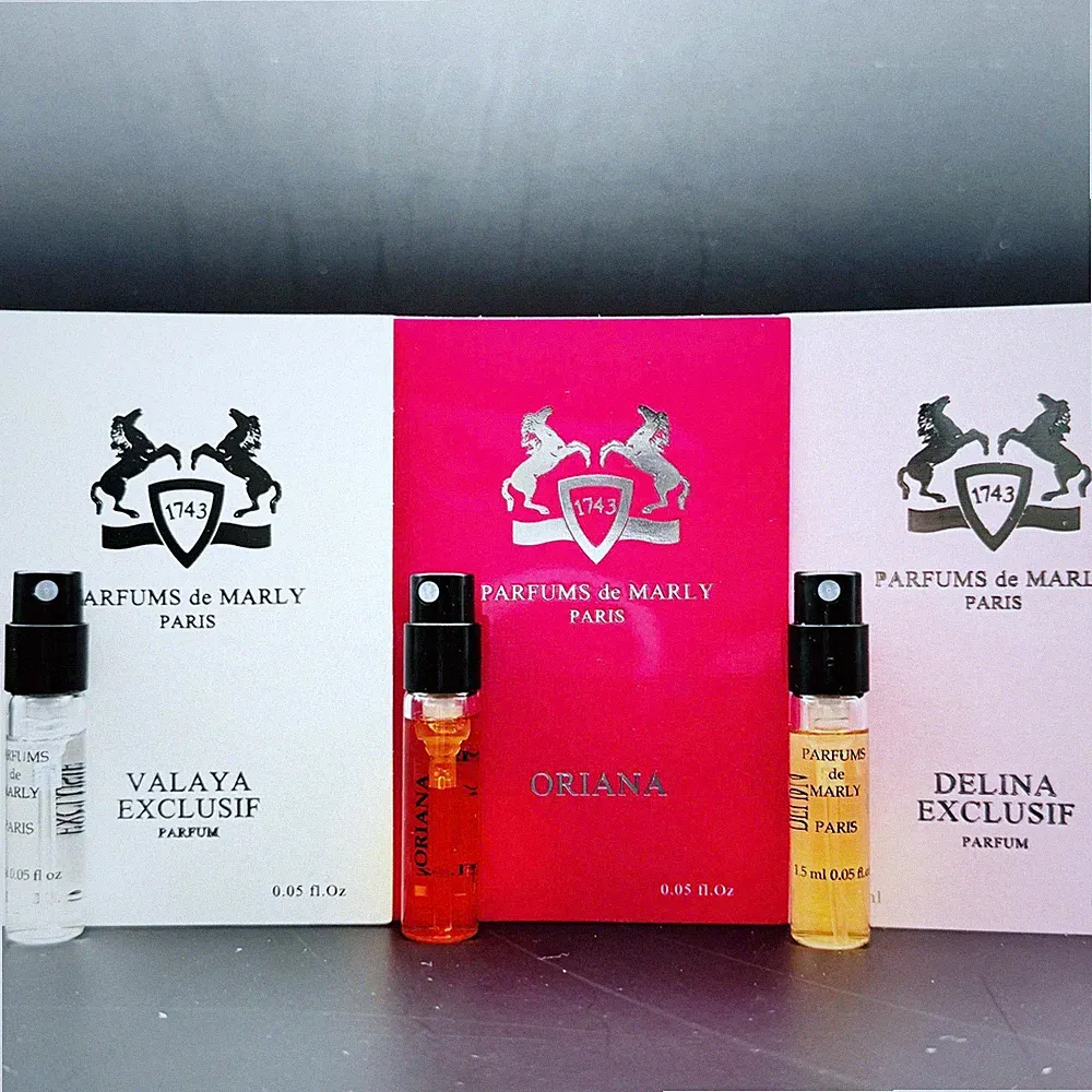 PARFUMS DE MARLY FOR WOMEN'S DISCOVERY SET 3 SCENT SAMPLE SPRAY 1.5ML/0.05OZ🆕