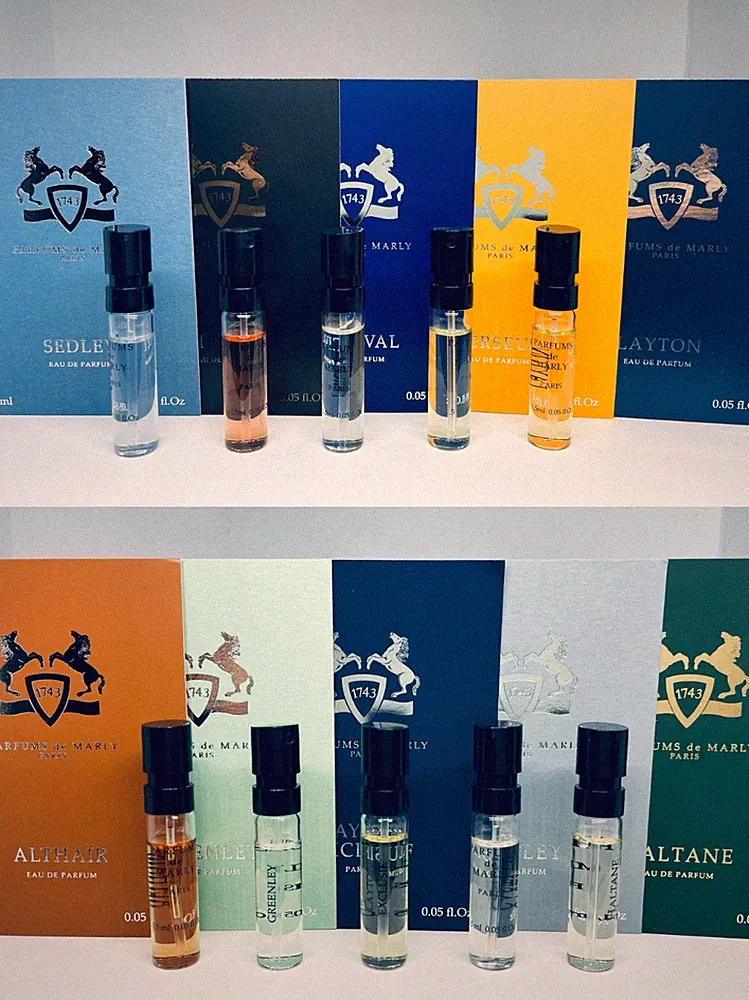 PARFUMS DE MARLY MASCULINE DISCOVER COLLECTION SAMPLE SIZE SPRAY 10PC SET