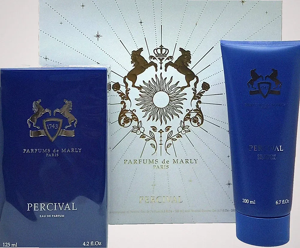 PARFUMS De MARLY PERCIVAL 2 PCS GIFT SET UNISEX EDP 4.2 Oz, SHOWER GEL 6.7 Oz