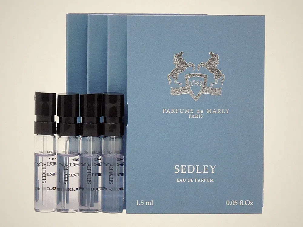 PDM PARFUMS DE MARLY SEDLEY EDP 1.5ml .05fl oz x 4 COLOGNE PERFUME SAMPLES